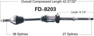 포드 익스플로러 2011년 2014년 Iveco Axle Shaft